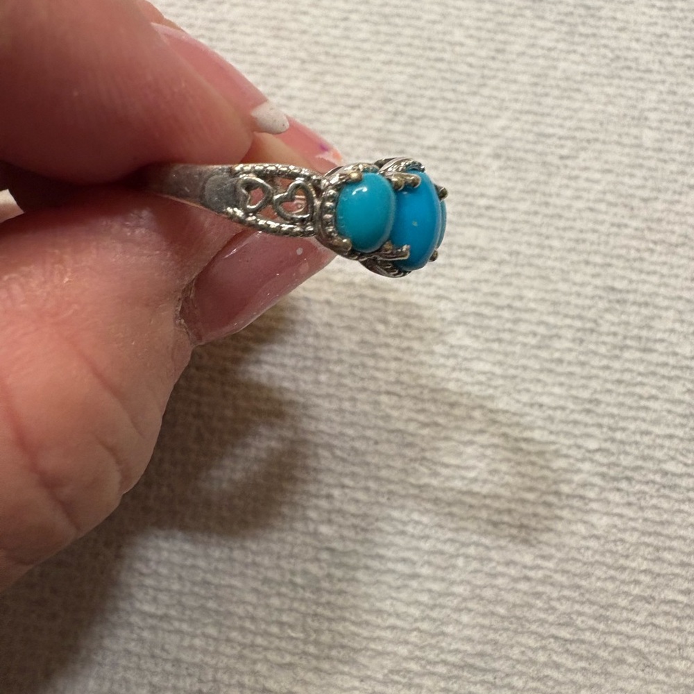 Sleeping Beauty Turquoise ring - Picture 2 of 3